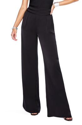 Ramy Brook Wide Leg Silk Pants in Black