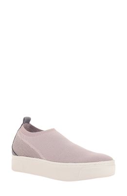 Naked Feet Adapt Knit Slip-On Sneaker in Blush Leather