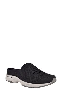 Easy Spirit Take Knit Slip-On Sneaker in Black/Black/Black Fabric