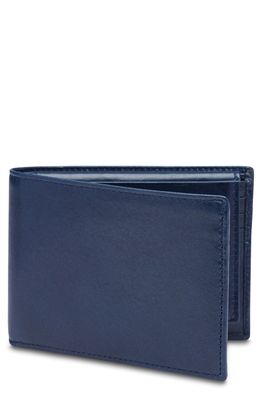 Bosca Aged Leather Executive Wallet in Navy