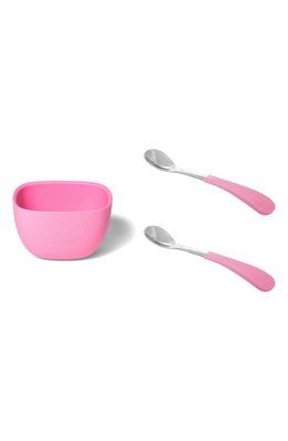 Avanchy First Steps La Petite Bowl & Spoons Set in Pink