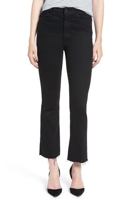 MOTHER The Hustler High Waist Ankle Fray Jeans in Not Guilty