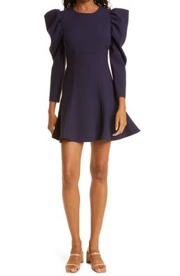 LIKELY Alia Long Sleeve Fit & Flare Cocktail Dress in Navy