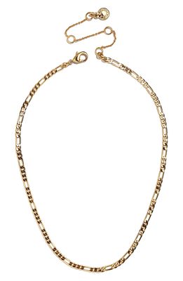 BaubleBar Figaro Link Necklace in Gold