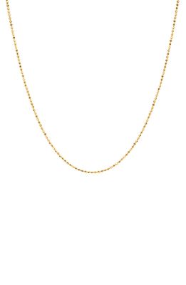 EF Collection 14K Gold Faceted Ball Chain Necklace in Yellow Gold