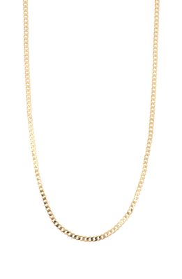 Bony Levy Men's 22-Inch 14K Gold Flat Curved Chain Necklace in 14K Yellow Gold