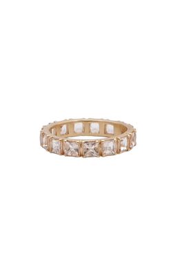 Armenta Rose World Princess Cut Morganite Band Ring in Rose Gold
