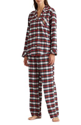 Lauren Ralph Lauren Plaid Pajamas in Cream Plaid