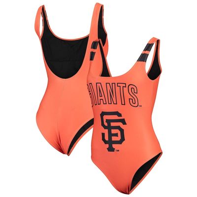 Women's FOCO Orange San Francisco Giants One-Piece Bathing Suit