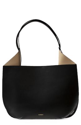 Ree Projects Helene Leather Hobo Bag in Black