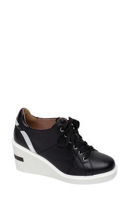 Linea Paolo Korin Wedge Sneaker in Black/Silver