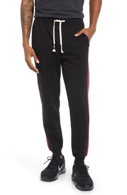 Sol Angeles Colorblock Cotton & Modal Joggers in Black
