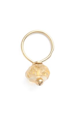 Nashelle 14k-Gold Fill & Semiprecious Stone Mini Charm in Gold Fill Citrine