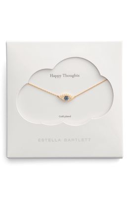 Estella Bartlett Happy Thoughts Eye Pendant Necklace in Gold