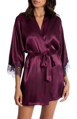 In Bloom by Jonquil Nicole Satin Wrap in Plum