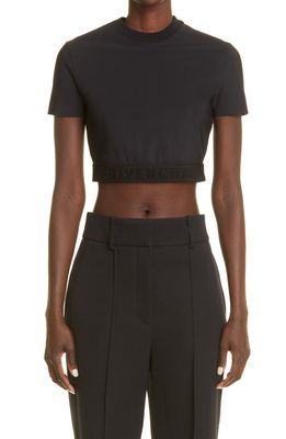 Givenchy Jersey Crop Top in Black