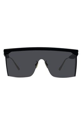 Dior Club Shield Sunglasses in Matte Black /Smoke