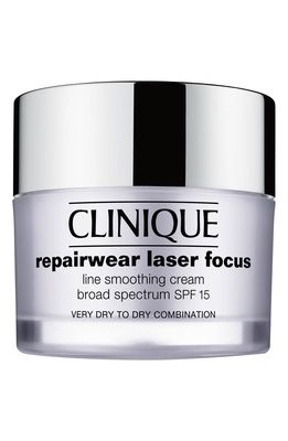 Clinique Repairwear Laser Focus SPF 15 Line Smoothing Cream for Dry to Dry Combination Skin in Very Dry To Dry Combination