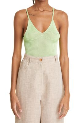 Isa Boulder Jelly Sweater Rib Camisole in Lime