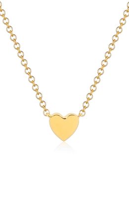 EF Collection Baby Heart Pendant Necklace in Yellow Gold