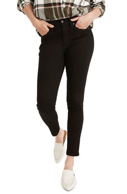 Madewell 10-Inch High Waist Skinny Jeans in Black Frost