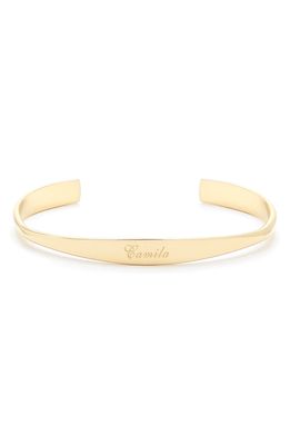 Brook and York Whitney Personalized Name Cuff in Gold