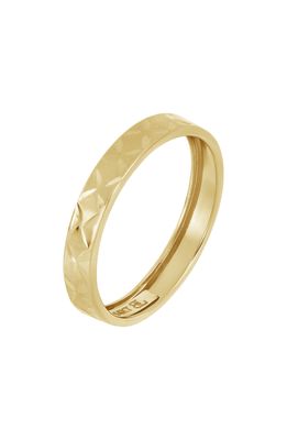 Bony Levy 14K Gold Diamond Cut Band Ring in 14K Yellow Gold