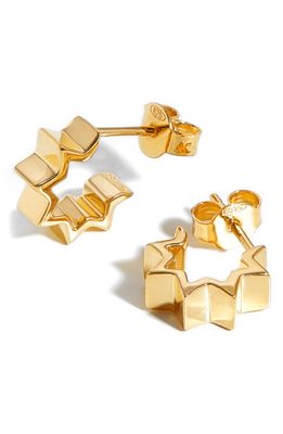 Missoma Gold Star Huggie Hoop Earrings