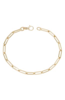 Stephanie Windsor Paper Clip Link Bracelet in Yellow Gold