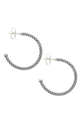 LAGOS Caviar Hoop Earrings in Sterling Silver
