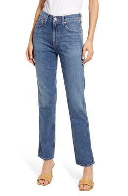 Citizens of Humanity Daphne High Waist Stovepipe Jeans in Shadow Bloom
