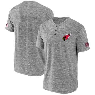 Men's NFL x Darius Rucker Collection by Fanatics Heathered Gray Arizona Cardinals Slub Henley T-Shirt in Heather Gray
