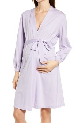 Belabumbum Elle Maternity/Nursing Robe in Lilac