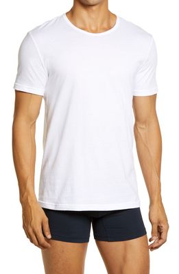 Emporio Armani Men's 3-Pack Cotton Crewneck T-Shirts in White/White/White