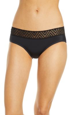 Thinx Hiphugger Period Moderate Absorbency Underwear in Black