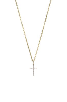 Bony Levy Diamond Cross Pendant Necklace in Yellow Gold/Diamond
