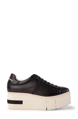 Paloma Barcelo Mirande Metallic Platform Sneaker in Black