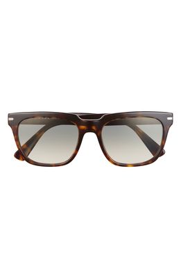 Prada Pillow 56mm Rectangular Sunglasses in Tortoise/Clear Gradient Grey