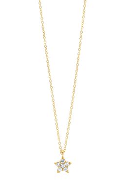 Bony Levy Simple Obsession Petite Diamond Star Necklace in 18K Yellow Gold