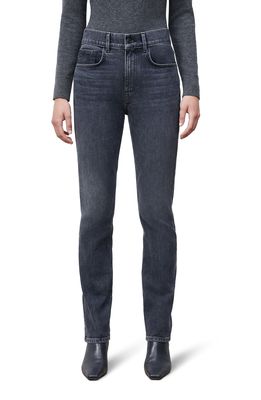 Lafayette 148 New York Reeve High Waist Straight Ankle Jeans in Washed Slate