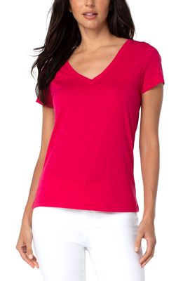 Liverpool Los Angeles V-Neck T-Shirt in Lollipop Red