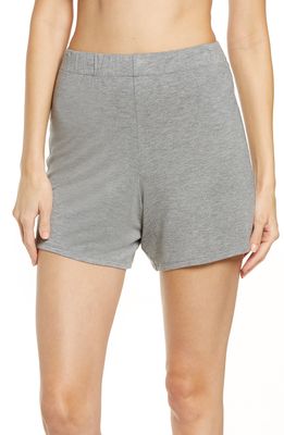 SKIMS Knit Pajama Shorts in Heather Gray