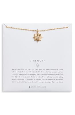 Bryan Anthonys Strength Pendant Necklace in Gold