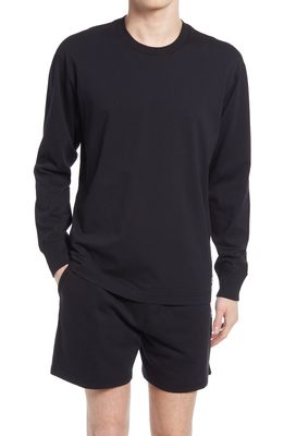 Reigning Champ Long Sleeve T-Shirt in Black