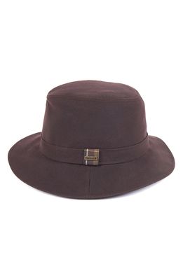 Barbour Vintage Wax Bushman Hat in Rustic