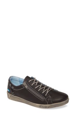 CLOUD Aika Sneaker in Black Brushed Sole Leather