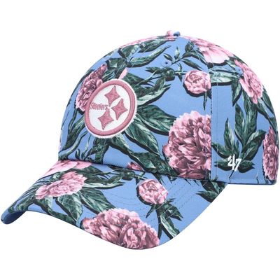 Women's '47 Blue Pittsburgh Steelers Peony Clean Up Adjustable Hat