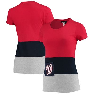 Women's Refried Apparel Red Washington Nationals Sustainable Fitted T-Shirt