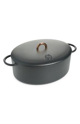 Great Jones The Dutchess 6.75-Quart Enamel Cast Iron Dutch Oven with Lid in Pepper