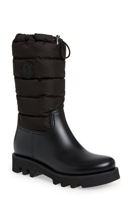Moncler Ginette Waterproof Rain Boot in Black
